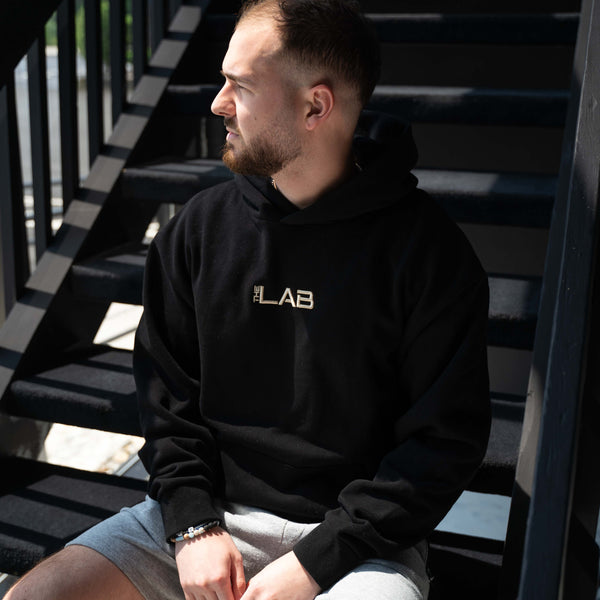 Oversized Premium LAB Hoodie | Black