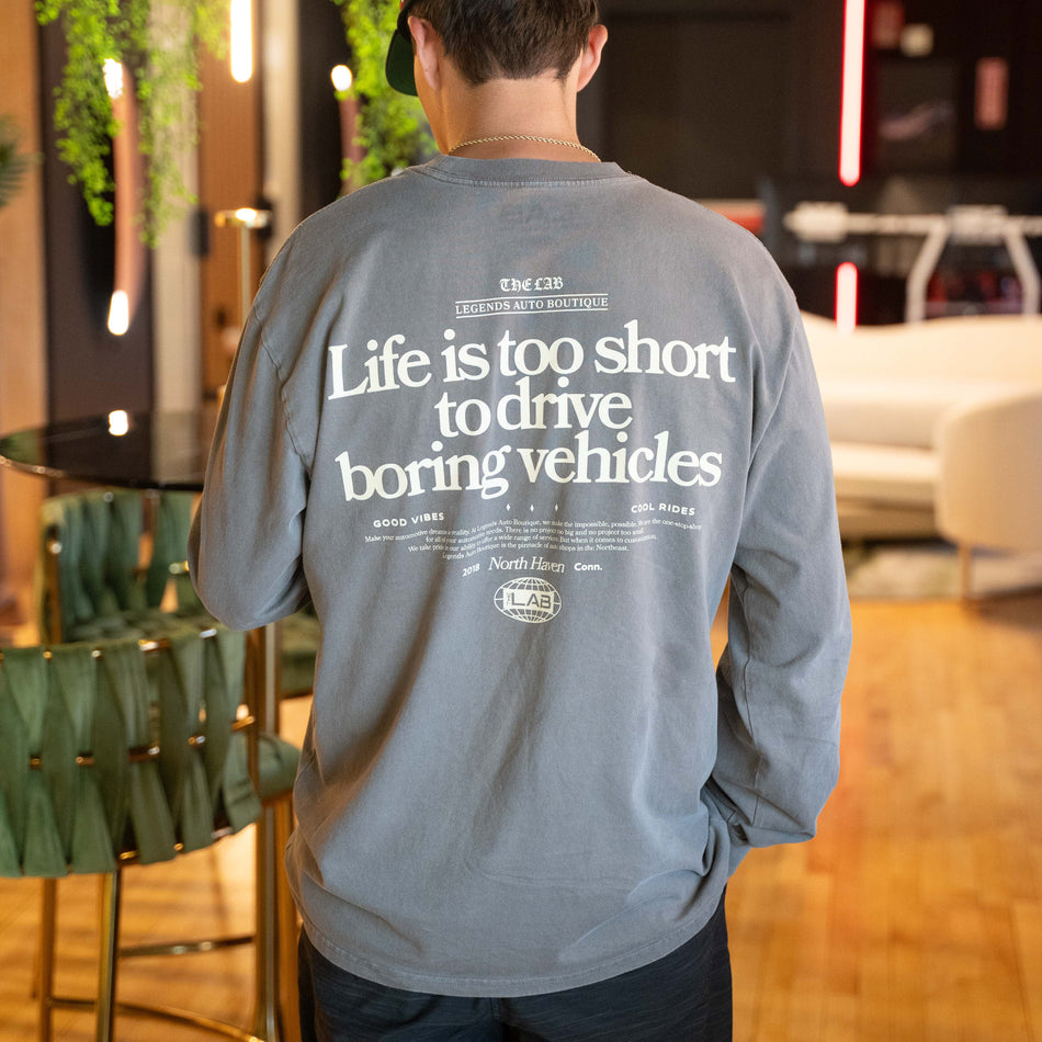 Long Sleeve Boring Vehicles Tee